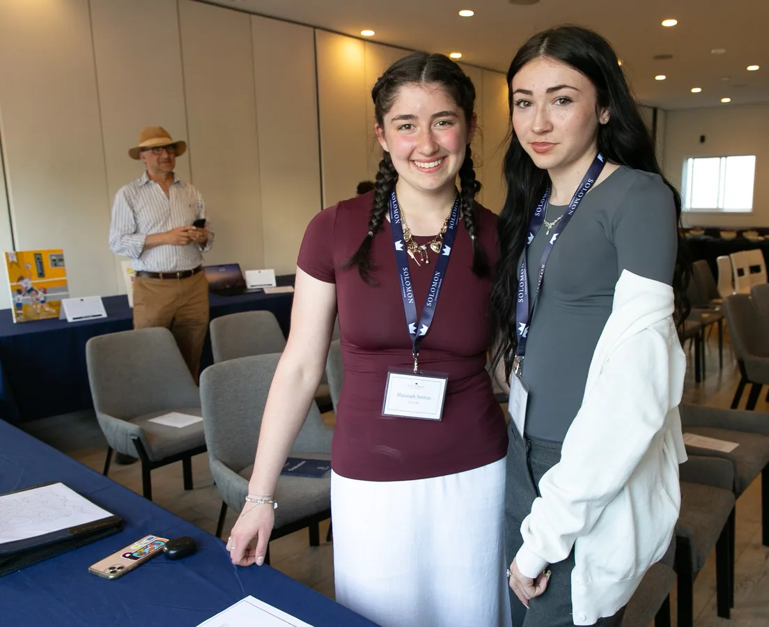 Young participants together at a leadership program milestone