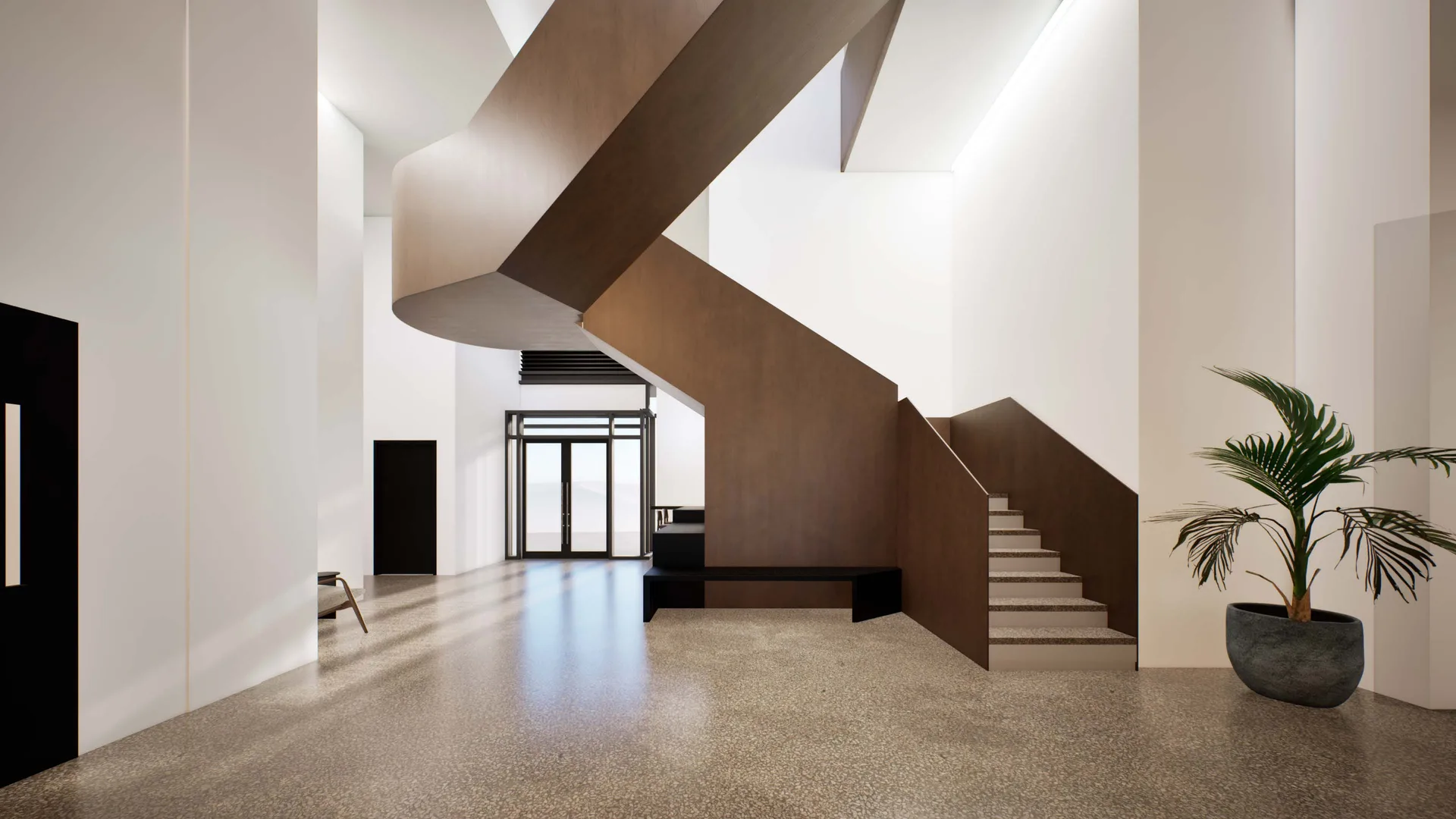 Lobby and stairs